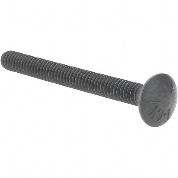 Value Collection - 1/4-20 UNC 2-1/2" Length Under Head, Standard Square Neck, Carriage Bolt - Grade 5 Steel, Zinc-Plated Finish - A1 Tooling