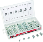 110 Pc. Grease Fitting Assortment - stright and 90 degree fittings - A1 Tooling