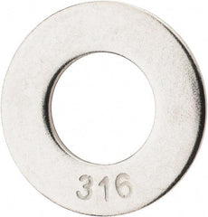 Value Collection - 5/8" Screw, Grade 316 Stainless Steel Standard Flat Washer - 11/16" ID x 1-3/4" OD, 0.134" Thick - A1 Tooling