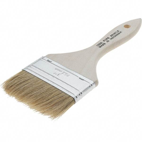 Weiler - 3" Chip Brush - 1-3/4" Bristle Length, Wood Handle - A1 Tooling