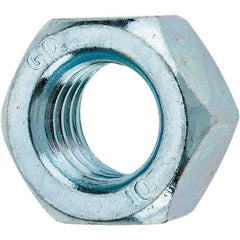 Value Collection - M12x1.75 Metric Coarse Steel Right Hand Hex Nut - 19mm Across Flats, 10mm High, Zinc-Plated Finish - A1 Tooling