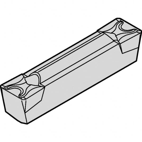 Kennametal - 0605A4G-U GMN Grade KCP10, 6.05mm Cutting Width Carbide Grooving Insert - 4.9mm Max Depth of Cut, Neutral, 0.8mm Corner Radius, TiCN/Al2O3 Finish - A1 Tooling