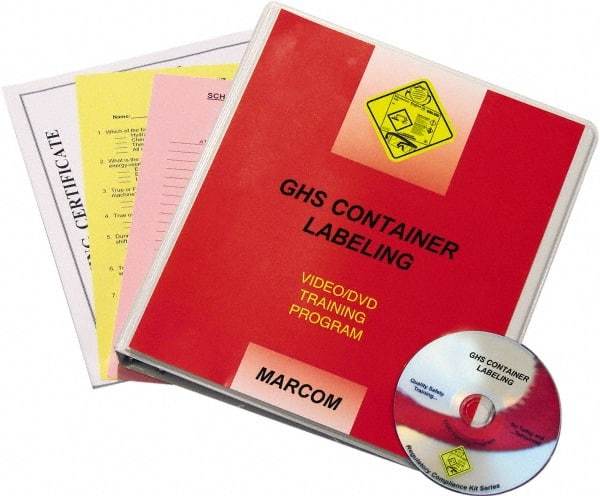 Marcom - GHS Container Labeling, Multimedia Training Kit - 12 Minute Run Time DVD, 1 Course, English - A1 Tooling