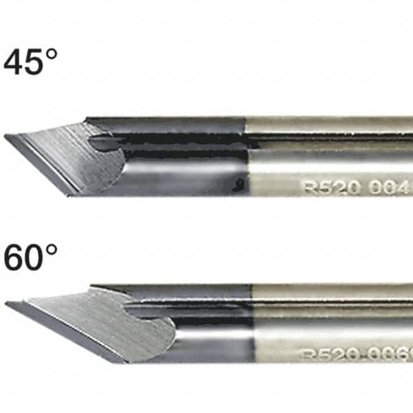 Iscar - 1mm Min Bore Diam, 5mm Shank Diam, Chamfering Boring Bar - 0.008" Corner Radius, Left Hand Cut, Solid Carbide, TiAlN/TiN Finish - Exact Industrial Supply