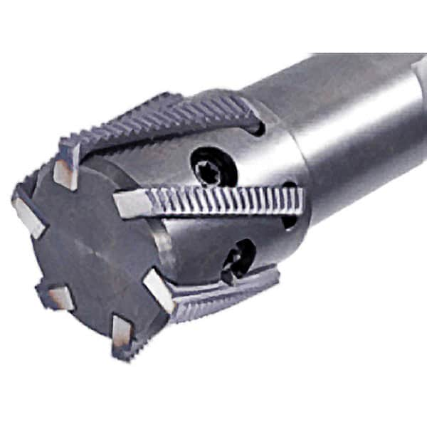 Iscar - 1.26" Cut Diam, 2.36" Max Depth of Cut, 1-1/4" Shank Diam, Internal/External Indexable Thread Mill - Insert Style MTH-BSPT, MTH-F, MTH-ISO, MTH-NPT, MTH-UN, MTH-W, 1.26" Insert Size, 5 Inserts, Toolholder Style MTSRH, 5" OAL - A1 Tooling