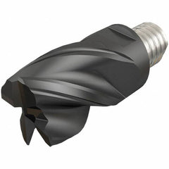 Iscar - MM EC-CF Grade IC908 Carbide End Milling Tip Insert - TiAlN Finish, 4 Flutes, 16mm Cutting Diam, 12mm Depth of Cut, 20.5mm Extension, 0.02" Cnr Rad, 38° Helix - A1 Tooling