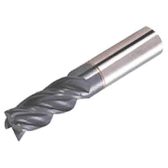 Iscar - 3/4", 4 Flute, Single End, Solid Carbide, 0.09" Corner Radius End Mill - 5" OAL, 38° Helix, Right Hand Flute, 1-1/2" LOC, Right Hand Cut, 2-1/4" Extended Reach - A1 Tooling