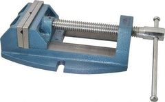 Wilton - 5" Jaw Opening Capacity x 2-1/8" Throat Depth, Horizontal Drill Press Vise - 5" Wide x 2-1/8" High Jaw, Stationary Base, Standard Speed, 12-3/4" OAL x 4.4" Overall Height, Cast Iron - A1 Tooling