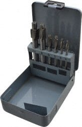 Value Collection - 3mm to 10mm Socket-Head Cap Screw Compatible, High Speed Steel, Solid Pilot Counterbore Set - A1 Tooling