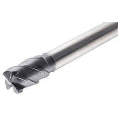 Iscar - 22mm, 4 Flute, Single End, Solid Carbide, 0.5mm Corner Radius End Mill - 200mm OAL, 45° Helix, Right Hand Flute, 33mm LOC, Right Hand Cut, 37.2mm Extended Reach - A1 Tooling