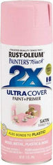 Rust-Oleum - Sweet Pea (Color), Satin, Enamel Spray Paint - 8 Sq Ft per Can, 12 oz Container, Use on Multipurpose - A1 Tooling