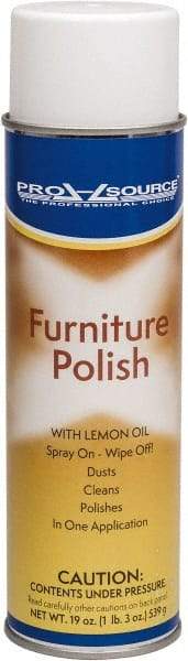 PRO-SOURCE - 19 Fluid Ounce Furniture Polish - Lemon Scent, Aerosol - A1 Tooling