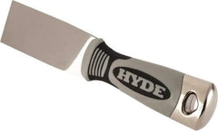 Hyde Tools - 1-1/2" Wide Stainless Steel Putty Knife - Stiff, Cushioned Grip Handle - A1 Tooling