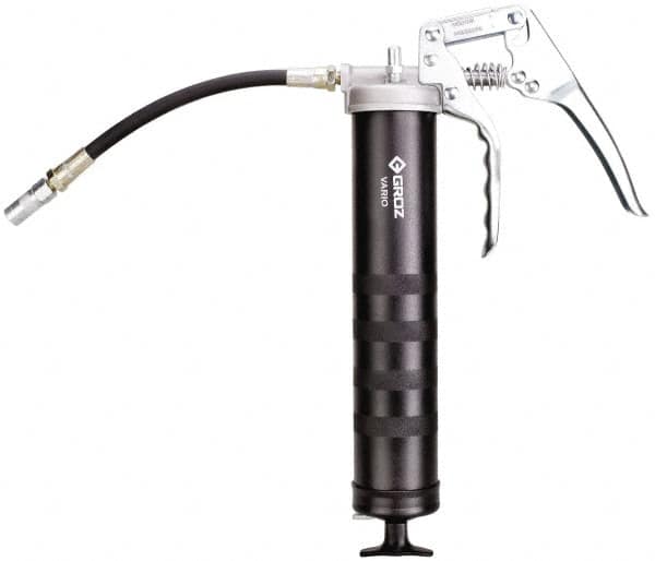 PRO-LUBE - 7,000 Max psi, Flexible Pistol Grease Gun - 14 oz Capacity, 1/8 Thread Outlet, 33 Strokes per oz - A1 Tooling