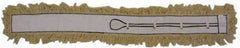 PRO-SOURCE - 60" Long x 3-1/2" Wide Cotton Dust Mop Head - White, Looped Head, Launderable - A1 Tooling