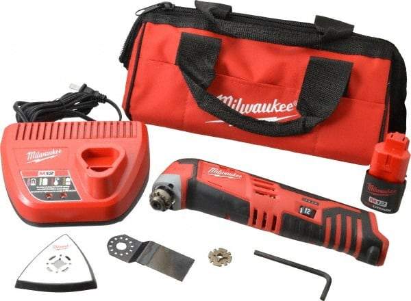 Milwaukee Tool - 12 Volt Cordless Multi Tool Kit - 5,000 to 20,000 RPM, Battery Included - A1 Tooling