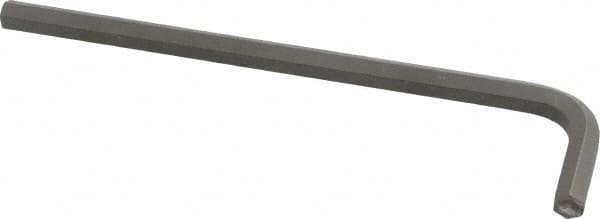 Paramount - 1/4" Hex, Long Arm, Hex Key - 5-1/4" OAL, Steel, Inch System of Measurement - A1 Tooling