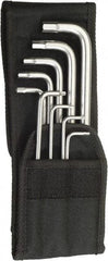 Wera - 9 Piece L-Key Hex Key Set - Hex Range 3/32 to 3/8", Stainless Steel - A1 Tooling