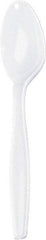 Dixie - Dixie Plastic Tableware, Heavy Mediumweight Teaspoons - White - A1 Tooling