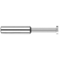 Harvey Tool - 3/16" Cut Diam, 3/64" Cut Width, 3/16" Shank, Straight-Tooth Woodruff Keyseat Cutter - Exact Industrial Supply