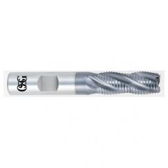 3/4 x 3/4 x 3/4 x 2-7/8 3 Fl HSS-CO Roughing Non-Center Cutting End Mill -  TiCN - A1 Tooling