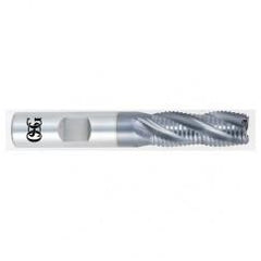 3/4 x 3/4 x 2-1/2 x 4-1/2 4 Fl HSS-CO Roughing Non-Center Cutting End Mill -  TiCN - A1 Tooling