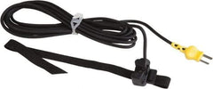 Cooper - -25 to 300°F, K Pipe Strap, Thermocouple Probe - 10 Ft. Cable Length, Mini Connector, 2 Sec Response Time - A1 Tooling