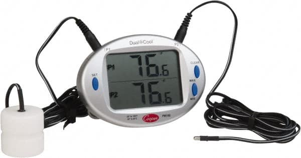 Cooper - -25 to 180°F Digital Panel Thermometer - 3-Digit LCD Display, AAA Battery Power - A1 Tooling