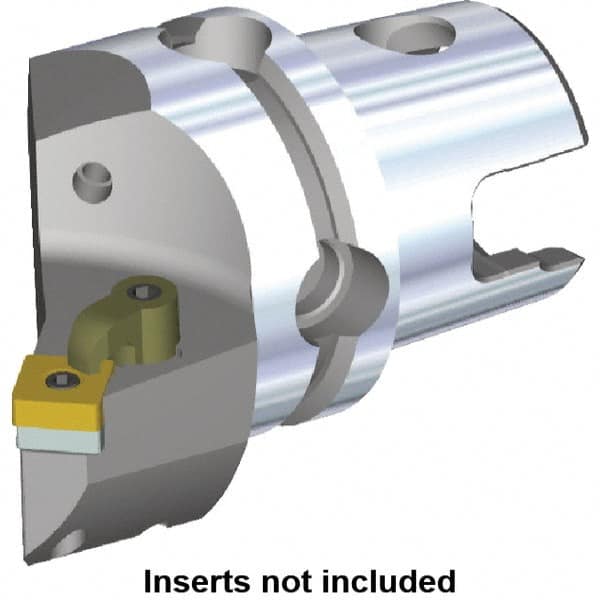 Kennametal - Left Hand Cut, Size KM50, SN.. Insert Compatiblity, Internal or External Modular Turning & Profiling Cutting Unit Head - 35mm Ctr to Cutting Edge, 60.2mm Head Length, Through Coolant, Series M-Clamping - A1 Tooling