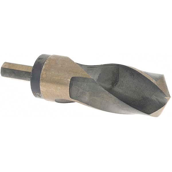 Made in USA - 1-3/8" High Speed Steel, 118° Point, Round with Flats Shank Maintenance Drill Bit - A1 Tooling