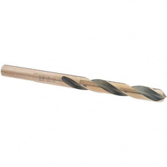 Made in USA - 19/64" High Speed Steel, 135° Point, Round with Flats Shank Maintenance Drill Bit - A1 Tooling