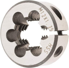 Import - Round Dies Thread Size: M12x1.75 Outside Diameter (Inch): 1 - Exact Industrial Supply