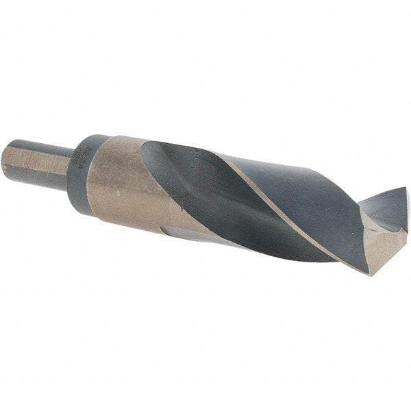 Made in USA - 63/64" High Speed Steel, 135° Point, Round with Flats Shank Maintenance Drill Bit - A1 Tooling