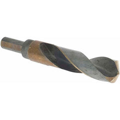 Made in USA - 53/64" High Speed Steel, 135° Point, Round with Flats Shank Maintenance Drill Bit - A1 Tooling