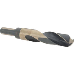 Made in USA - 51/64" High Speed Steel, 135° Point, Round with Flats Shank Maintenance Drill Bit - A1 Tooling