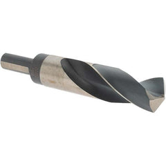 Made in USA - 29/32" High Speed Steel, 135° Point, Round with Flats Shank Maintenance Drill Bit - A1 Tooling