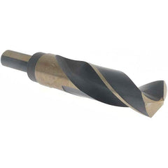 Made in USA - 27/32" High Speed Steel, 135° Point, Round with Flats Shank Maintenance Drill Bit - A1 Tooling