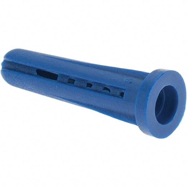 Value Collection - #8 to #10 Screw, 3/16" Diam, 7/8" Long, Plug Drywall & Hollow Wall Anchor - Plastic, Use with Concrete/Masonry, Drywall & Wallboard - A1 Tooling