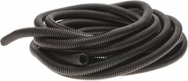 Value Collection - 25' Long, Flexible Wire Loom Conduit - Plastic, 1/2" ID - A1 Tooling