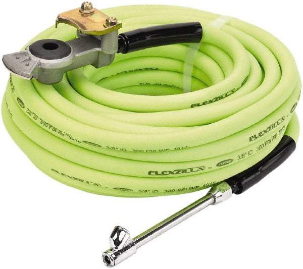 Legacy - Air Compressor Truck Tire Inflator Kit - 300 psi, 3/8" ID x 50' Flexzilla Air Hose; Glad-Hand Attachment; 30° Dual Air Chuck - A1 Tooling