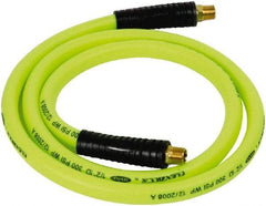 Legacy - 1/2" ID x 0.74" OD 6' Long Lead-In Whip Hose - FNPT x MNPT Swivel Ends, 300 Working psi, 140°, 3/8" Fitting, Green - A1 Tooling