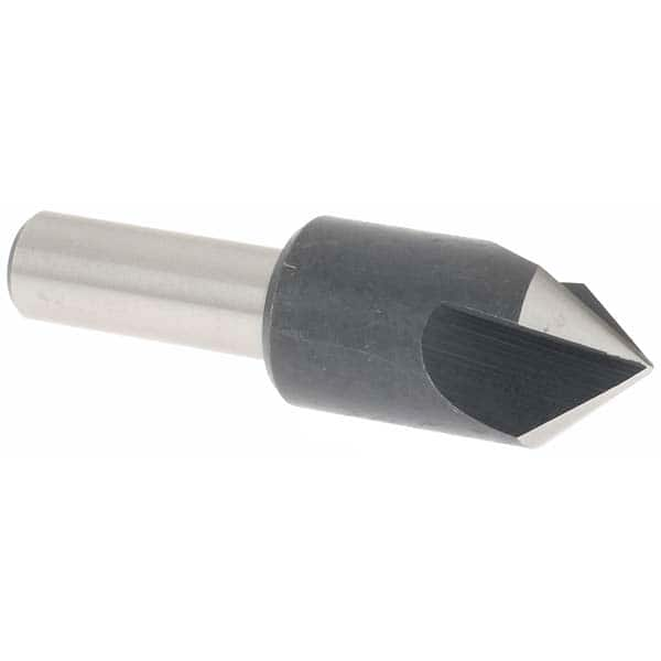 Value Collection - 5/8" Head Diam, 3/8" Shank Diam, 3 Flute 82° High Speed Steel Countersink - A1 Tooling