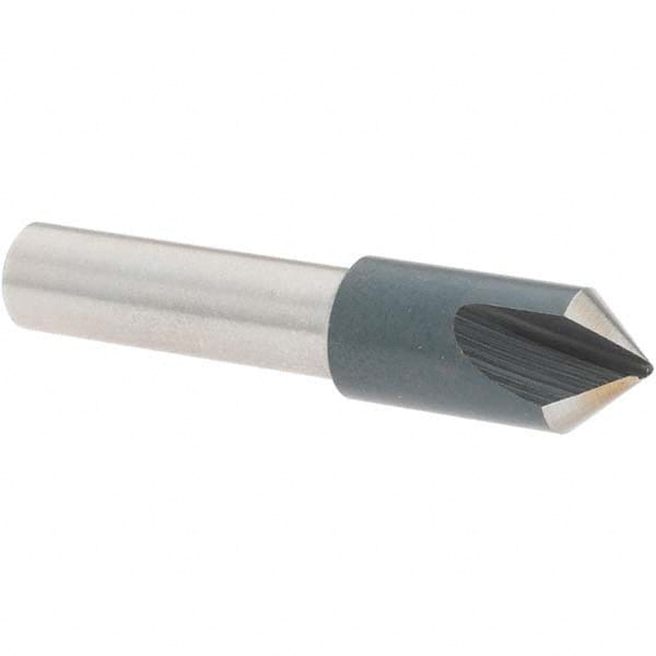 Value Collection - 5/16" Head Diam, 1/4" Shank Diam, 1 Flute 82° High Speed Steel Countersink - A1 Tooling