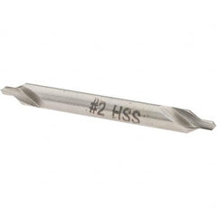 Combo Drill & Countersink: #2, 3/16″ Body Dia, 60 ™, High Speed Steel 5/64″ Point Dia, 5/64″ Point Length, 1-7/8″ OAL