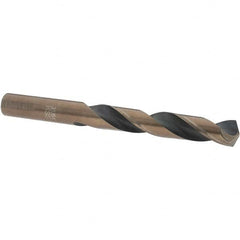 Import - 31/64" High Speed Steel, 135° Point, Round with Flats Shank Maintenance Drill Bit - A1 Tooling