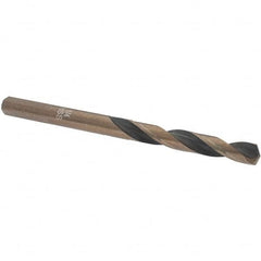 Import - 1/4" High Speed Steel, 135° Point, Round with Flats Shank Maintenance Drill Bit - A1 Tooling