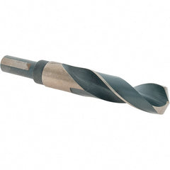 Made in USA - 23/32" High Speed Steel, 135° Point, Round with Flats Shank Maintenance Drill Bit - A1 Tooling