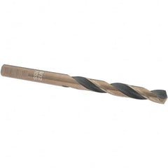 Import - 9/32" High Speed Steel, 135° Point, Round with Flats Shank Maintenance Drill Bit - A1 Tooling