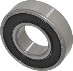 SKF - 20mm Bore Diam, 42mm OD, Double Seal Deep Groove Radial Ball Bearing - 12mm Wide, 1 Row, Round Bore, 5,000 Nm Static Capacity, 9,950 Nm Dynamic Capacity - A1 Tooling