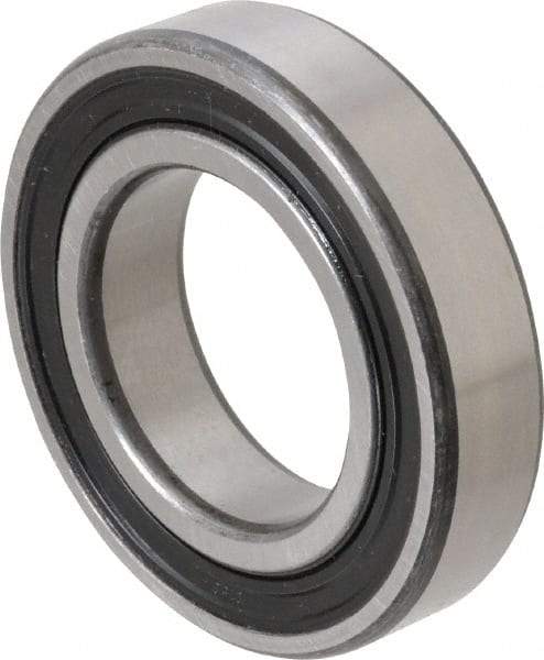 SKF - 35mm Bore Diam, 62mm OD, Double Seal Deep Groove Radial Ball Bearing - 14mm Wide, 1 Row, Round Bore, 10,200 Nm Static Capacity, 16,800 Nm Dynamic Capacity - A1 Tooling